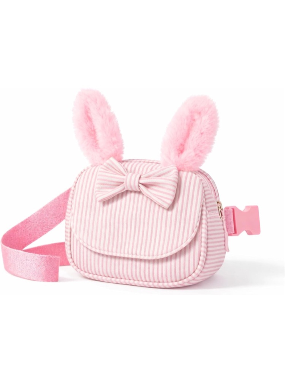 Light Pink and White Fanny Pack